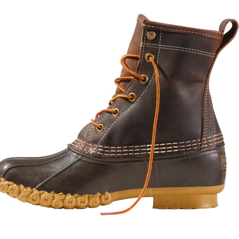 L.L. Bean Women's Brown Lace Up Boots - Picture 3 of 10